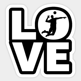 Love Volleyball Gift For Volleyball Players Sticker